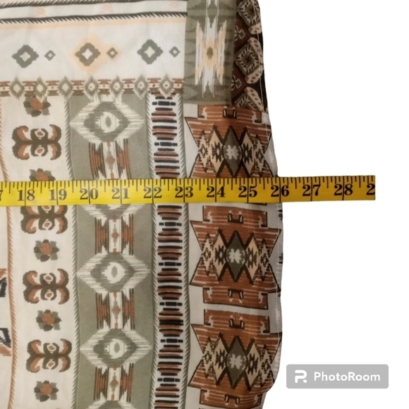 Calvin Klein Printed Crew Neck Elbow Length Sleeve Blouse Size Large - Picture 7 of 12